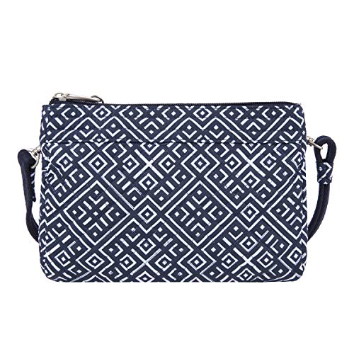 Travelon Anti-Theft Boho Clutch Crossbody Cross Body Bag, Mosaic Tile, One Size