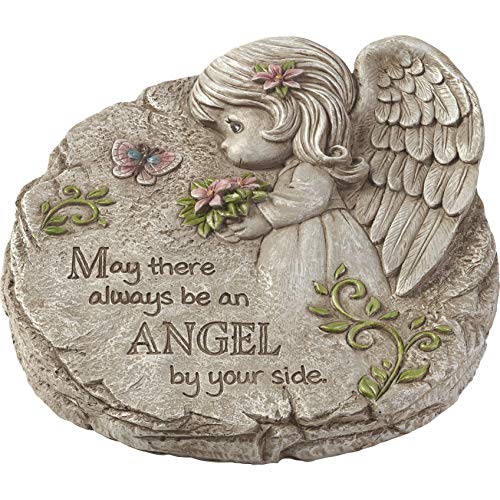 Precious Moments May There Always Be an Angel by Your Side Memorial Resin Garden 183424 Stone One Size Multi