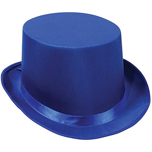 Beistle Satin Sleek Top Hat (blue) Party Accessory (1 count)