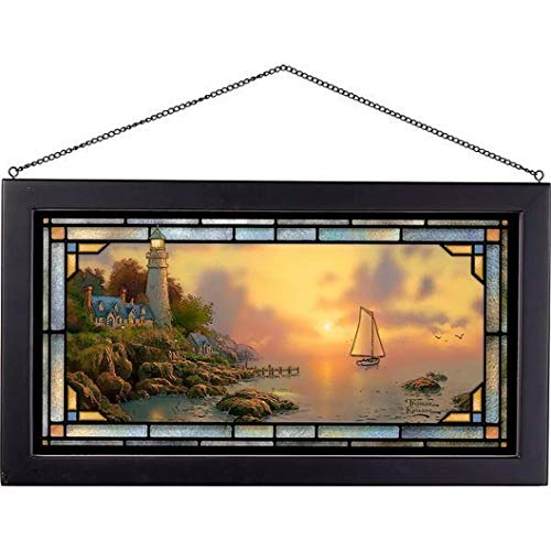 Wild Wings(MN) Wild Wings 5386600413 Stained Glass Art, 23-inch Width (The Sea of Tranquility)
