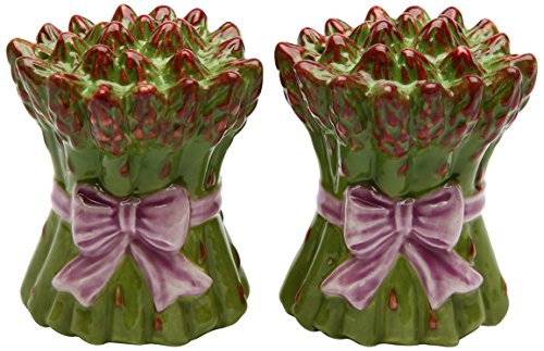 Cosmos Gifts Cosmos 20842 Gifts Ceramic Asparagus Salt and Pepper Set, 2-1/2-Inch