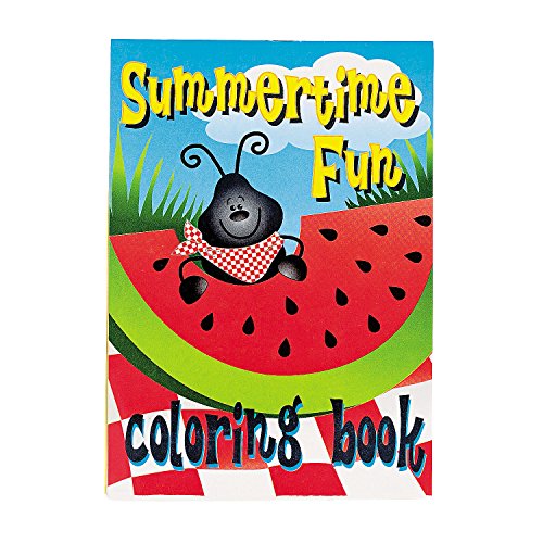 Fun Express Summer Tropical Coloring Books for Summer - Activity Books - 24 Pieces