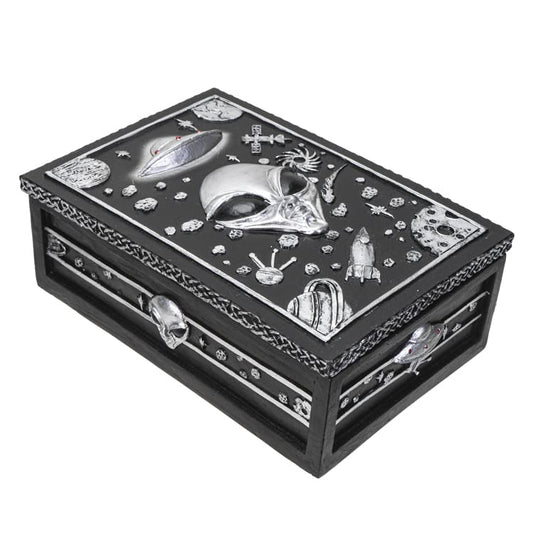 Pacific Trading Giftware UFO Alien Box, 5.61-Inch Length