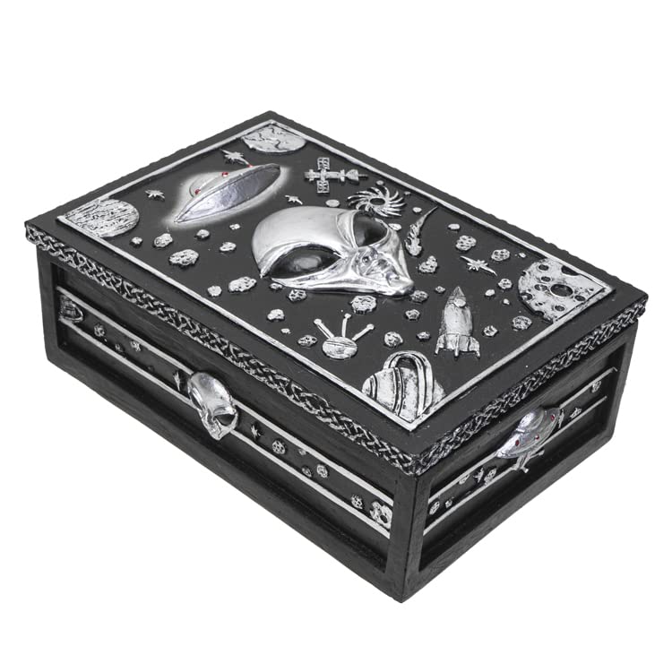 Pacific Trading Giftware UFO Alien Box, 5.61-Inch Length