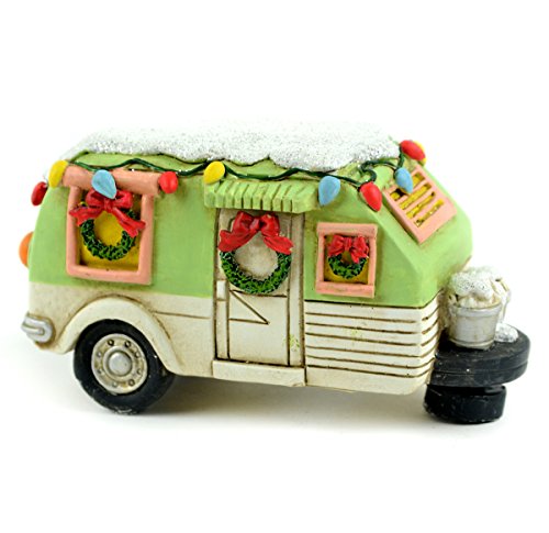 Midwest Design Touch of Nature 55221 Christmas LED Green Camper 4.75"