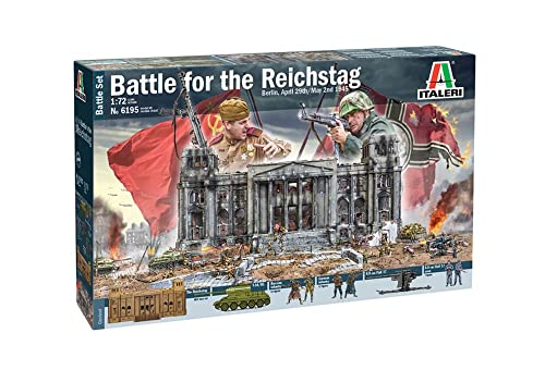 MRC Italeri 6195 1:72 Scale Battle for The Reichstag 1945, Building, Stand Model Making