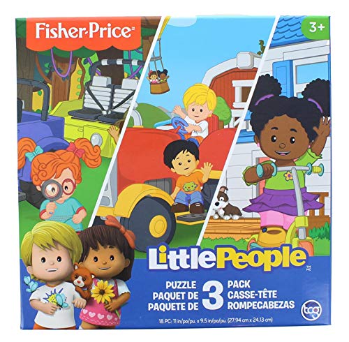 UPD The Canadian Group Fisher-Price Little People 18 Piece Jigsaw Puzzle 3 Pack