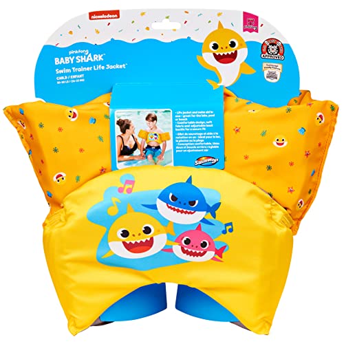 Spin Master SwimWays Sea Squirts Learn-to-Swim USCG Approved Kids Life Jacket, Baby Shark