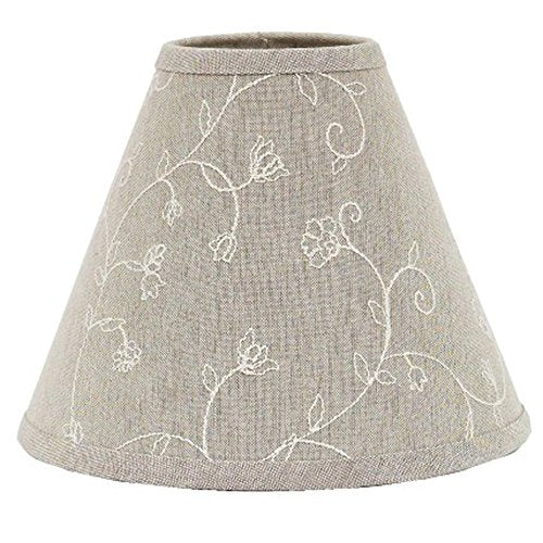 Home Collection by Raghu Candlewicking Taupe Lampshade, 16"