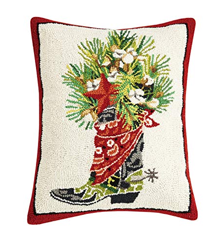 Peking Handicraft 31ML473C20OB Holiday Boot Hook Pillow