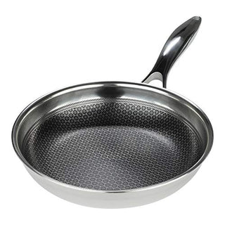 Frieling Black Cube Hybrid Quick Release Stainless Steel Frying Pan with Nonstick Coating, Oven-Safe Cookware, 8 Inches
