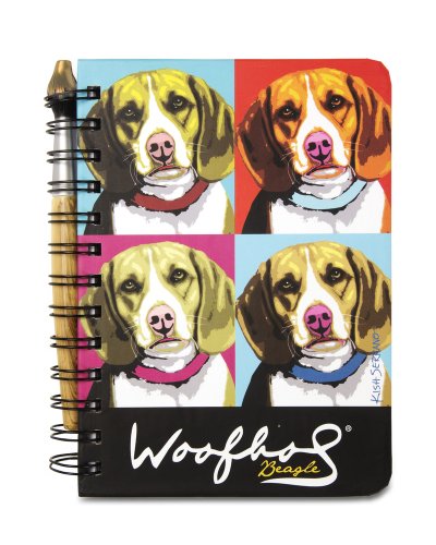 Pavilion Gift Beagle Woofhol, Journal and Pen Set, 5 X 7 Inches, 12088