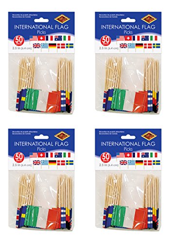 Beistle International Flag Picks, 2.5", Pack of 200