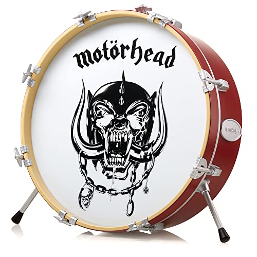 Numskull Motorhead Logo 3D Drum Lamp - Desk Lamp for Bedroom, Office, Home, Study, Work - Official Motorhead Merchandise