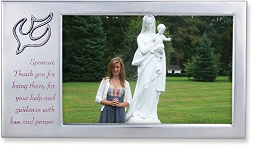 Cathedral Art W345 Sponsor Gift Satin Silver-Finish Picture Frame, 8 by 5-Inch