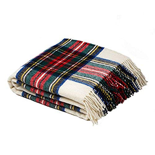 Birchwood Tweedmill Tartan Throw Blanket, Dress Stewart