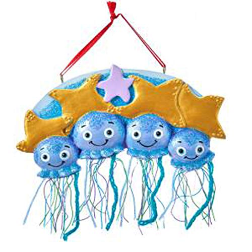 Kurt Adler Jellyfish Family of 4 Ornament