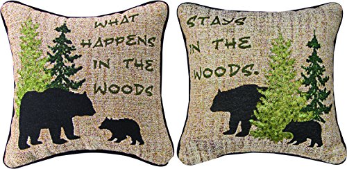 Manual Woodworker What Happens in The Wood 12" Pillow