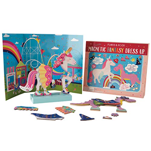 Floss & Rock 40P3550 Wooden Fantasy Dress Up Pets Magnetic Toy, Multicolor