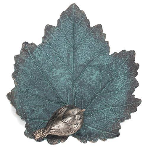 Roman 15910 Bird Leaf Bird Bath, 2.25-inch Height