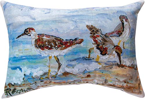 Manual Woodworkers SHFSB Shore Bird Climaweave Rectangle Throw Pillow, 18 x 13 inch, Multicolor