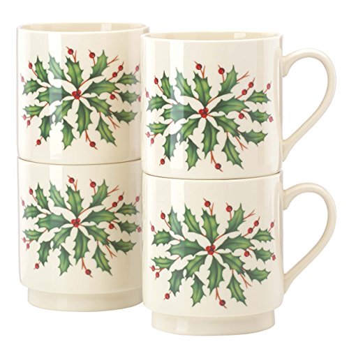 Lenox 853763 Holiday 4-Piece Stackable Mug Set