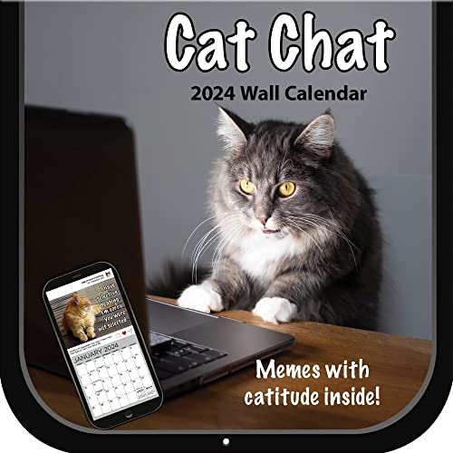 LANG Turner Photographic Cat Chat Turner Photo Diecut Wall Calendar (24998940092)