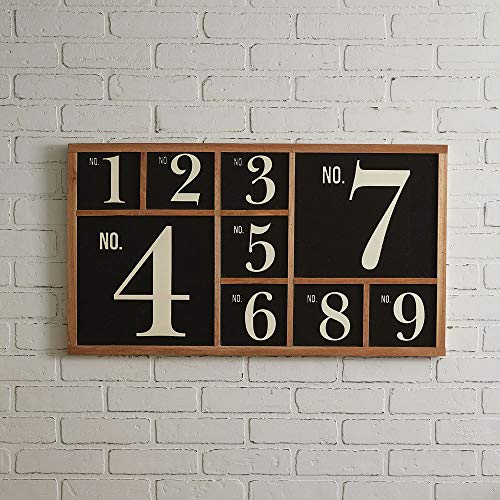 CTW Home Collection 370466 Numeral Wall Sign, 32-inch Height