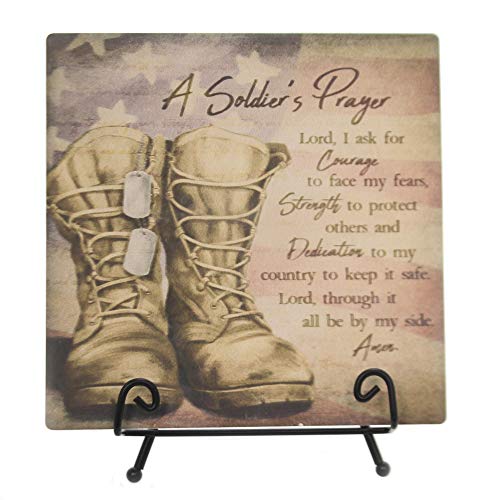 Carson Ceramic Soldier Easel Plaque