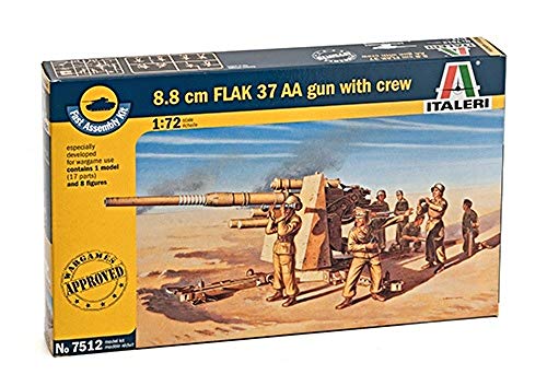 MRC Italeri 1: 72¬¨‚Ä†7512¬¨‚Ä†‚Äö√Ñ√¨¬¨‚Ä†Aviator Gun 37¬¨‚Ä†Aa, 8.8¬¨‚Ä†cm