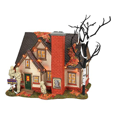 *Department 56 Snow Village Halloween The Mummy House, Lighted Building, 7.13 Inch, Multicolor