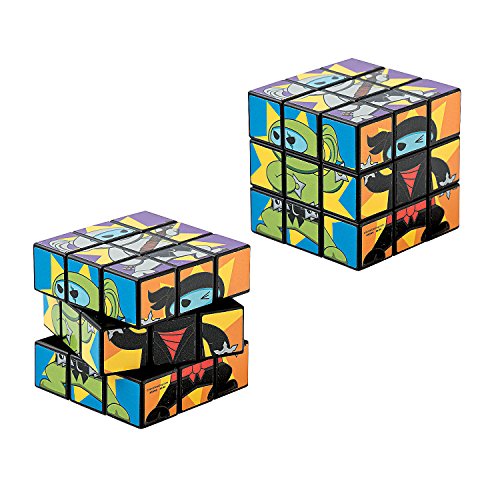 Fun Express - Ninja Mini Magic Cubes - Toys - Games - Puzzle Games & Mind Teasers - 12 Pieces