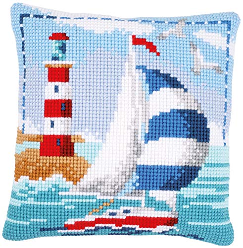 Vervaco Cross Stitch Cushion kit Lighthouse