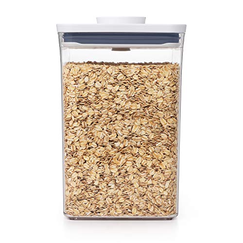 OXO Good Grips POP Container  Airtight 4.4 Qt for Flour and More Food Storage, Square, Clear