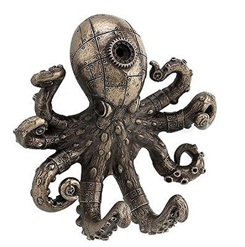 Unicorn Studio Steampunk Octopus Wall Hook Bronze