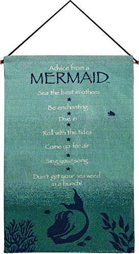 Manual Woodworker HWAFAM Advice from A Mermaid Wall Hanging, 17 x 26 inch