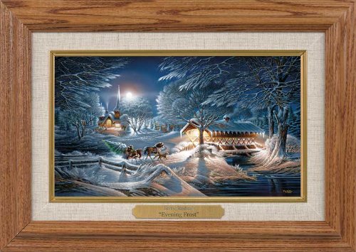 Wild Wings(MN) Evening Frost Framed Oak Collage by Terry Redlin