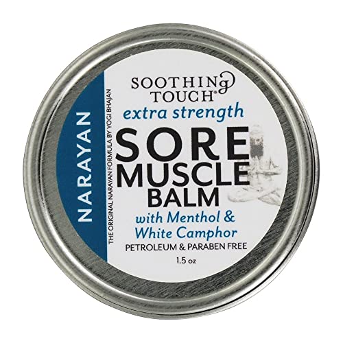 Soothing Touch Sore Extra Strength Muscle Balm Tin, Narayan, 1.5 Ounces, Packaging May Vary