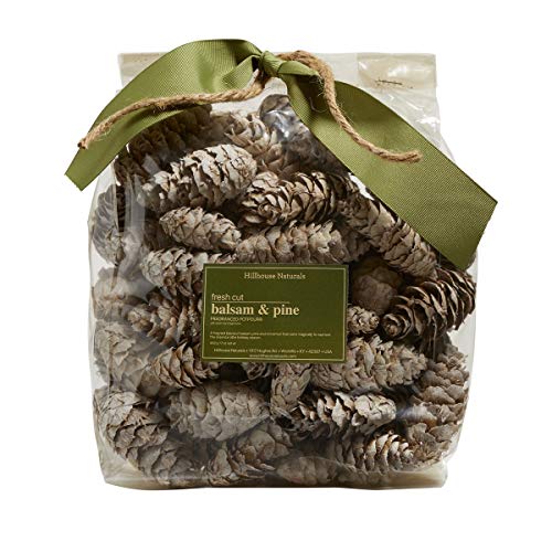 Hillhouse Naturals FCBPP Fresh Cut Balsam and Pine Potpourri White Cones 17 oz