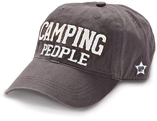 Pavilion Gift Company 67079 Camping People, Dark Gray, Large