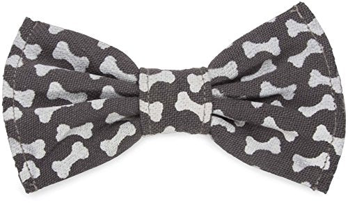 Pavilion Gift Company Large Gray Dog Bone Slip On Bow Tie