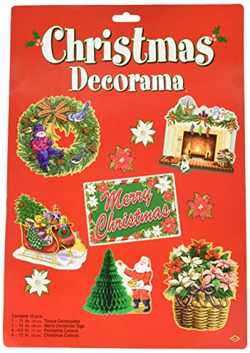 Beistle Christmas Decorama Party Accessory (1 count) (10/Pkg)