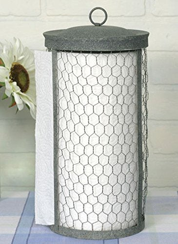 CTW Colonial Tin Works Chicken Wire Paper Towel Holder