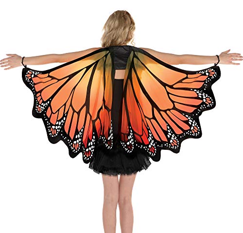 AMSCAN Monarch Butterfly Wings Halloween Costume Accessories for Adults, One Size