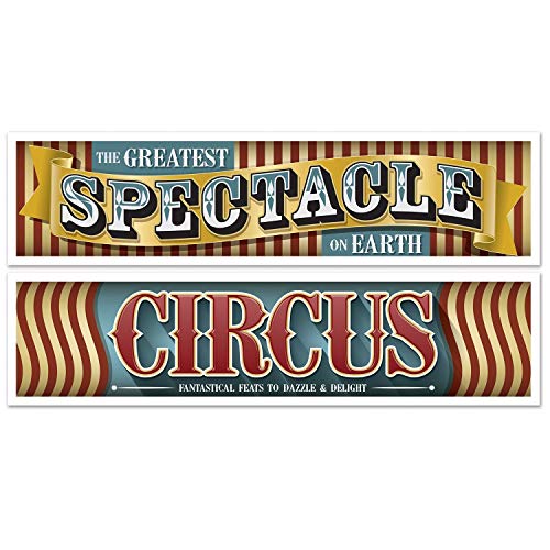 Beistle Vintage Circus Banners