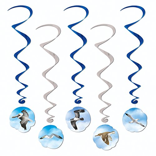Beistle Ocean Bird Whirls (5/Pkg)