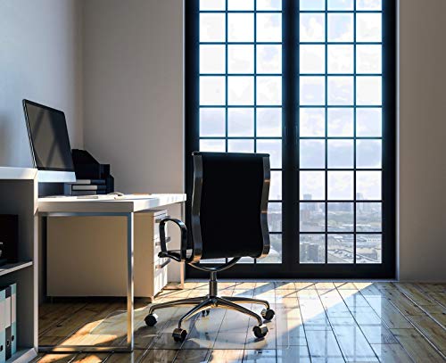Floortex Ultimat Polycarbonate Chair Mat for Hard Floors, 53" x 48", Rectangular with Lip, Clear (FR1213419LR)