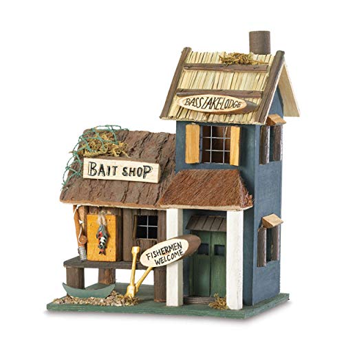 Sigma SLC Songbird Valley SLC-31245 31245 Bass Lake Lodge Birdhouse, Multicolor