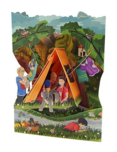 Boston International Santoro Swing Card 3D Pop Out, 6 x 8-Inches, Camping