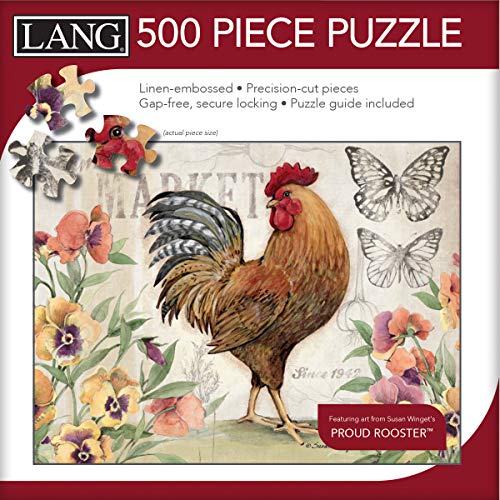 Lang Proud Rooster Puzzle - 500 PC (5039175), Multicolor